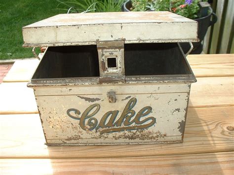 vintage metal cake box|Vintage Metal Cake Box .